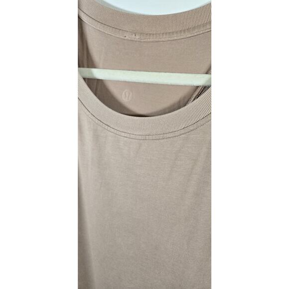 Lululemon Refresh Maxi Dress Racerback Side Slits Heathered Nude Size L - Picture 5 of 9